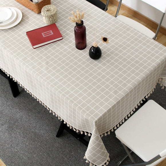 Nordic Cotton Linen Tablecloth